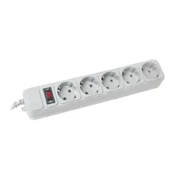 Мережевий фільтр подовжувач на 5 розеток 1.8м