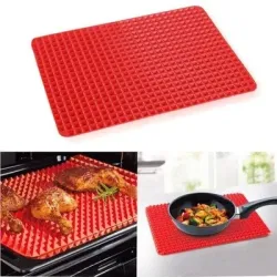Килимок для випічки PYRAMID PAN Fat-Reduction Silicone Cooking Mat (16,25х11,5 см, силіконовий)grill