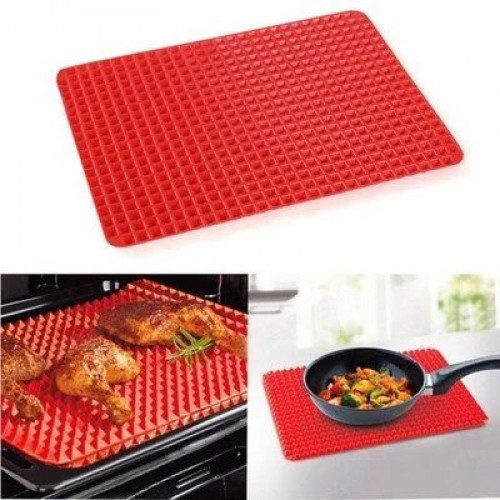 Килимок для випічки PYRAMID PAN Fat-Reduction Silicone Cooking Mat (16,25х11,5 см, силіконовий)grill