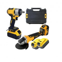 Набор аккумуляторного инструмента 2в1 Болгарка+Гайковерт KRAFFTEC 48V