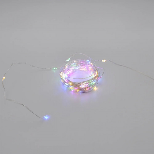 Гирлянда-роса (Copper Wire) 100M-2 внутренняя, пров.:прозрачный, 10м (Разноцветная)