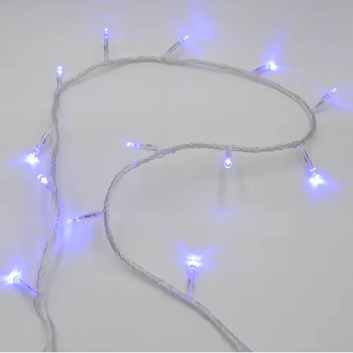 Гірлянда-нитка (String-Lights) 500B-1 внутрішня, пров.:прозорий, 30м (Синій)