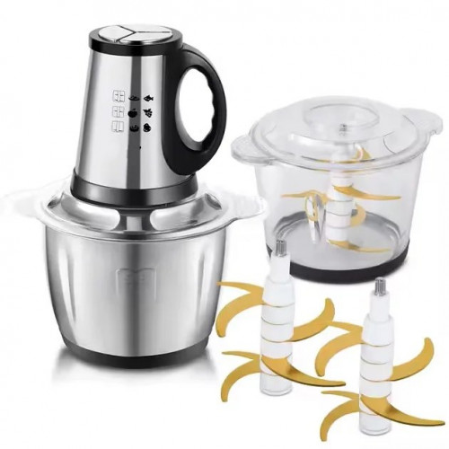 Измельчитель с 2 чашами на 3л Domotec/RAF R-7028 300Вт