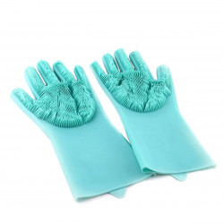 Рукавички для миття посуду із щіткою Kitchen Gloves
