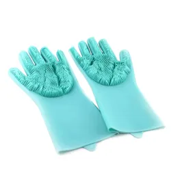 Рукавички для миття посуду із щіткою Kitchen Gloves