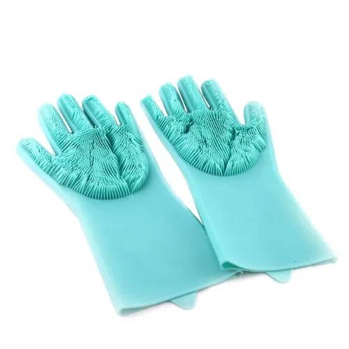 Рукавички для миття посуду із щіткою Kitchen Gloves