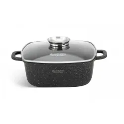 Котел EDENBERG EB-8115 (6,5л, 28см, квадратний, мармуровий)