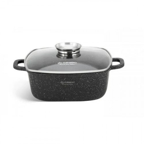 Котел EDENBERG EB-8115 (6,5л, 28см, квадратний, мармуровий)