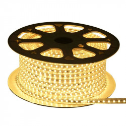 Гірлянда-стрічка (Rope-Lights) SMD5050-WW зовнішня, пров.:прозорий, 100м (Білий-теплий)
