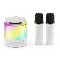 Міні-дитяче караоке з підсвічуванням RGB K19 (2 мікрофони)