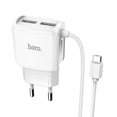 Зарядний пристрій USB HOCO C59A 2-USB + Кабель USB-MicroUSB