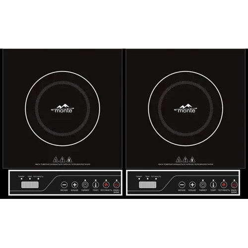 Плита индукционная MONTE MT-2110 2кф., 3200Вт. (Черный)