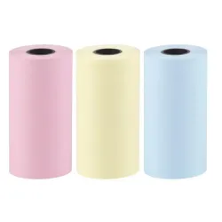 Термопапір кольоровий для міні принтера 57мм (3 кольори в упаковці)