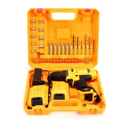 Акумуляторний шуруповерт із насадками в кейсі 36V KRAFFTEC