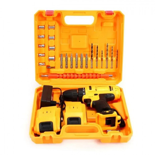 Аккумуляторный шуруповерт с насадками в кейсе 36V KRAFFTEC