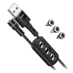 Кабель USB - Lightning + Micro USB + Type-C Magnet HOCO U98