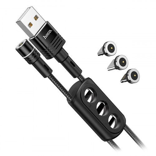 Кабель USB - Lightning + Micro USB + Type-C Magnet HOCO U98