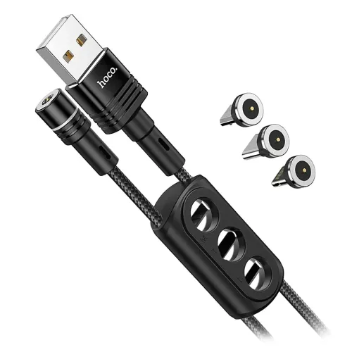 Кабель USB - Lightning + Micro USB + Type-C Magnet HOCO U98