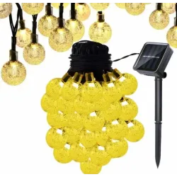 Вулична гірлянда із сонячною панеллю Кристалічні кульки 6м