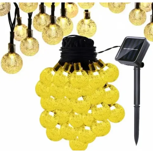 Вулична гірлянда із сонячною панеллю Кристалічні кульки 6м
