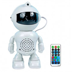 Ночник проектор звездного неба с колонкой Robot Astronaut