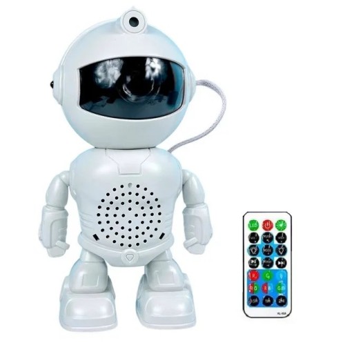 Ночник проектор звездного неба с колонкой Robot Astronaut