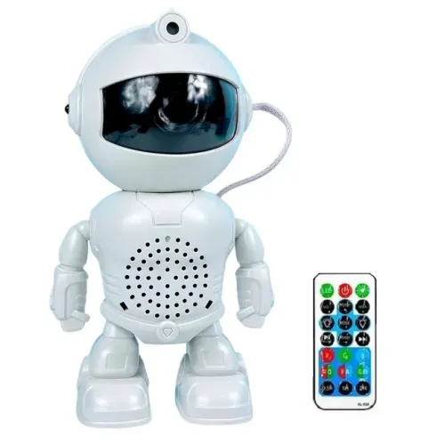 Нічник проектор зоряного неба з колонкою Robot Astronaut