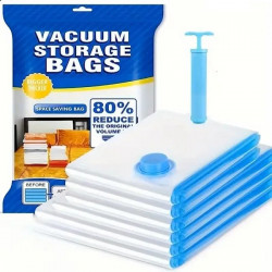 Набір вакуумних пакетів для одягу 11шт з насосом