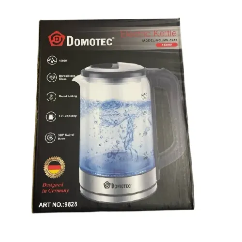 Електрочайник скляний Domotec R-7943 1,7л 1500Вт