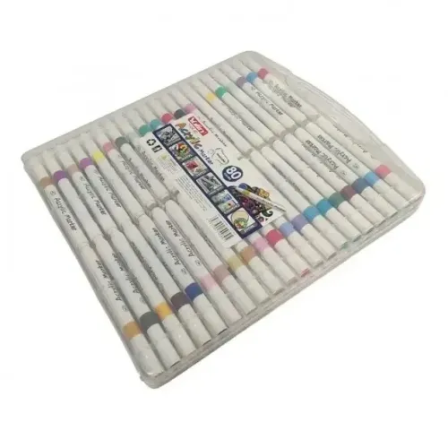 Набор маркеров акриловых 80 цветов в пластиковом боксе