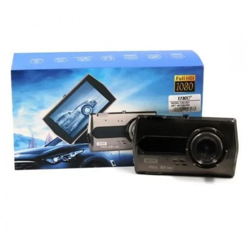 Відеореєстратор UKC SD450/z27 з додатковою камерою 1 шт. (Чорний)