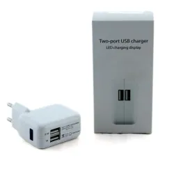 Мережевий зарядний пристрій FOR iP CHARGER 2-USB
