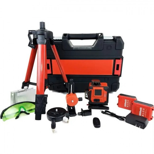 Лазерний рівень акумуляторний KRAFFTEC M16 (16 ліній, зелений промінь)