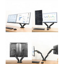 Настольное крепление для двух мониторов North Bayou F160 17-30
