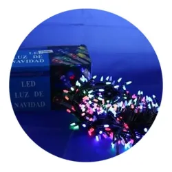 Гірлянда-нитка (String-Lights) 400M-3 внутрішня, пров.: чорний, 20м (Різнокольорова)