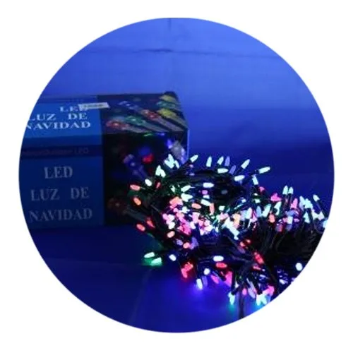 Гірлянда-нитка (String-Lights) 400M-3 внутрішня, пров.: чорний, 20м (Різнокольорова)