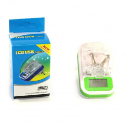 Сетевое зарядное устройство HY02 LCD Жабка (адаптер)