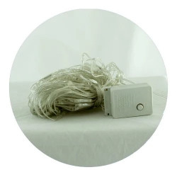 Гирлянда-сетка (Net-Lights) внутренняя 120PICM разноцветная (пров.:прозрачный; 1.3м)