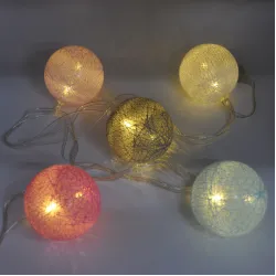 Гірлянда-нитка (String-Lights) Line Ball 10 M-1 універсальна, пров.:прозорий, 2м (Білий-теплий)