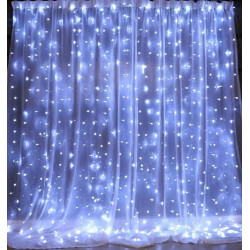 Гірлянда-штора 160 led W-9 Біла 2M*2M на мідному дроті+з'єдн.