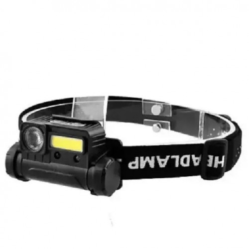 Ліхтарик налобний BAILONG BL-123 COB + USB CHARGE