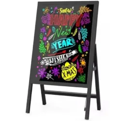 Дошка для малювання FLUORECENT BOARD WITH STAND 50*70 на стійці з фломастером та серветкою