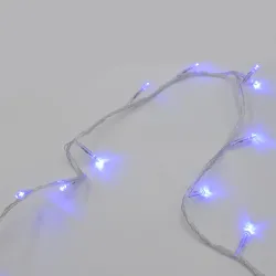 Гірлянда-нитка (String-Lights) 400B-1 внутрішня, пров.:прозорий, 20м (Синій)