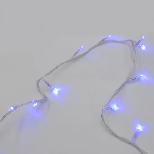 Гірлянда-нитка (String-Lights) 400B-1 внутрішня, пров.:прозорий, 20м (Синій)