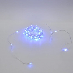 Гирлянда-роса (Copper Wire) 100B-4 внутренняя, пров.:прозрачный, 10м (Синий)