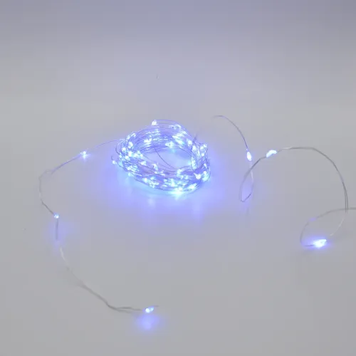 Гірлянда-роса (Copper Wire) 100B-4 внутрішня, пров.:прозорий, 10м (Синій)
