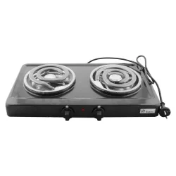 Плита електрична Domotec MS-5532 2кф., 2000Вт. (Чорний)