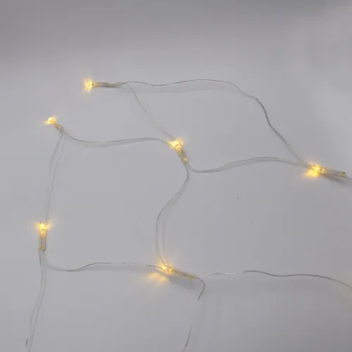 Гірлянда-сітка (Net-Lights) NET120WW-1 внутрішня, пров.:прозорий, 1.5м (Білий-теплий)
