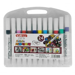 Набор маркеров акриловых 24 цветов в пластиковом боксе