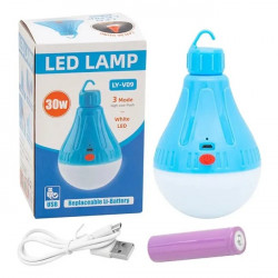 Лампочка з акумулятором 1x18650 LY-V09 30w USB